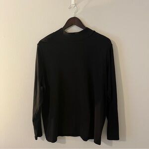 Croft & Barrow Black Turtleneck Top